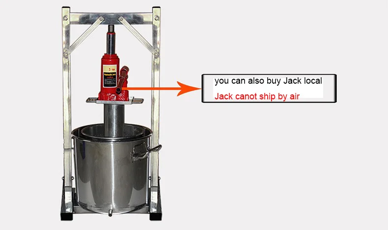 Jack Tipe 304 Stainless Steel Rumah Tangga Manual Hidrolik Buah Madu Anggur Penekan Lemak Roti Mesin Penekan Minyak