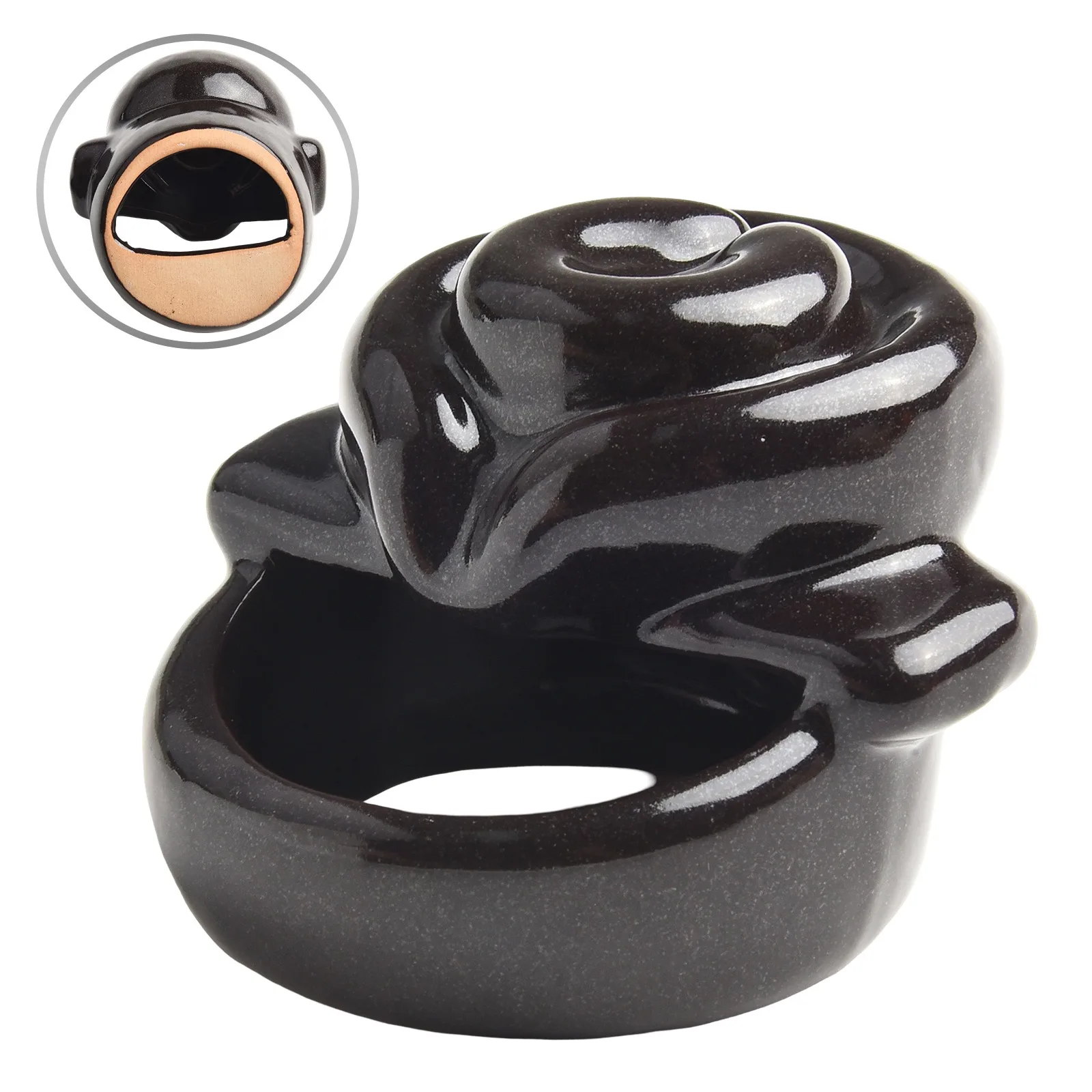 Handcrafted Ceramic Backflow Incense Burner Waterfall Smoke Effect Censer For Living Room Bedroom Office Decoration Idea