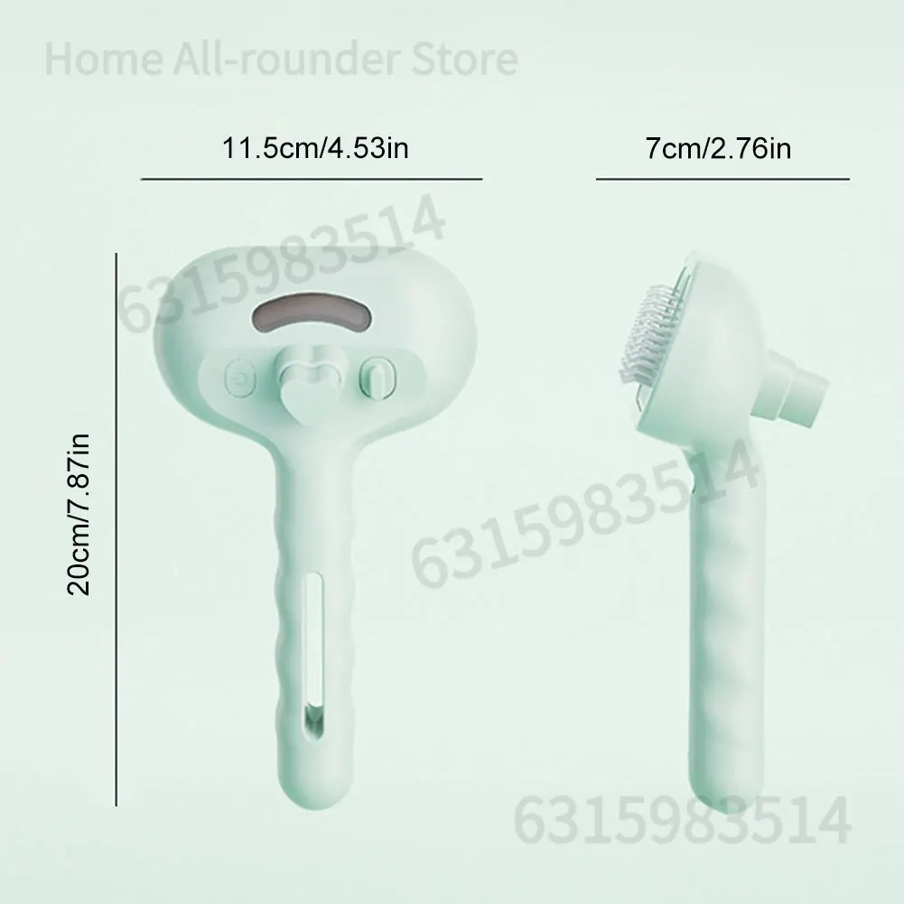 3 في 1 فرشاة بخار للقطط، مشط إزالة شعر الحيوانات الأليفة، فرشاة شعر القطط، فرشاة للقطط للتساقط والعناية بالقطط والكلاب والحيوانات الصغيرة