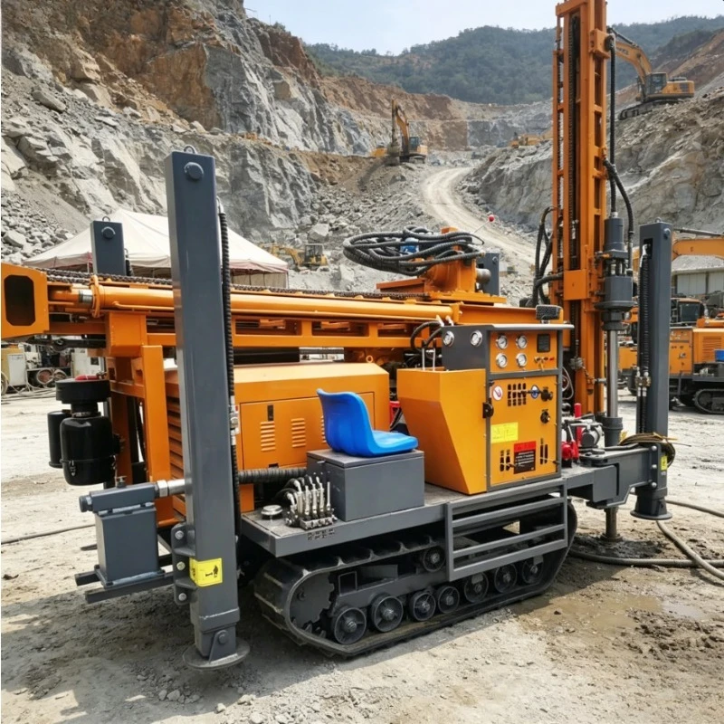 YUGONG Diesel Engine Driven Pneumatic Crawler Drilling Rig Pump Automatic 220m Drilling Depth for Water Well Drilling Machine