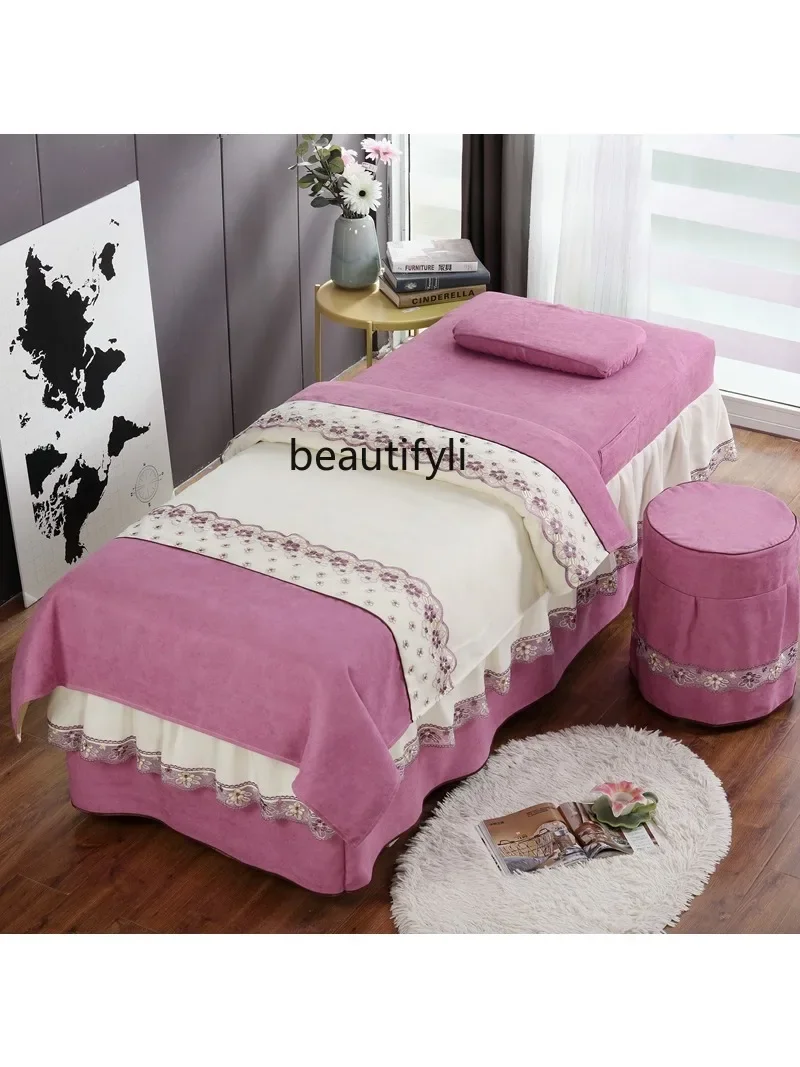 

smt03 Four Seasons Universal Cotton Linen Beauty Bed Bedspread Pillowcase Chair Cover Quilt Containing Duvet Insert