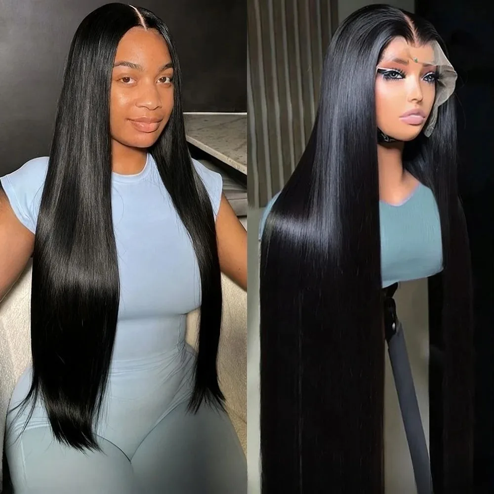 

220 Density Bone Straight HD Transparent 13x6 13x4 Lace Frontal Wig 100% Brazilian HD Lace Front Human Hair Wigs For Black Women