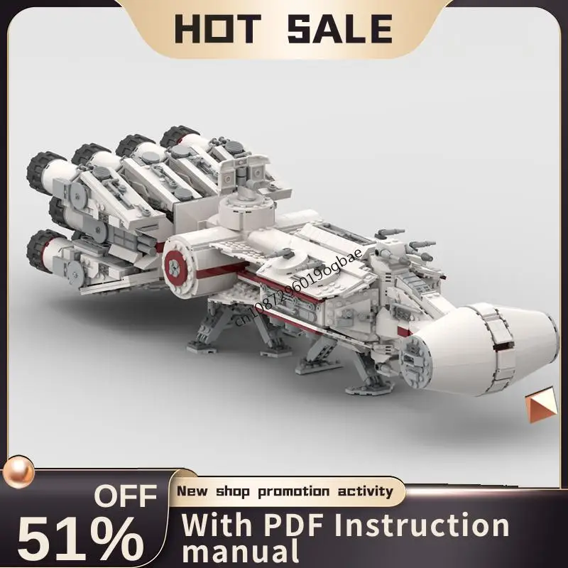 

Новинка, 2356 шт., знаменитая звезда, боевой фильм Moc Corellian Corvette, модель «сделай сам», креативные идеи, детские игрушки, подарки на день рождения, строительные блоки