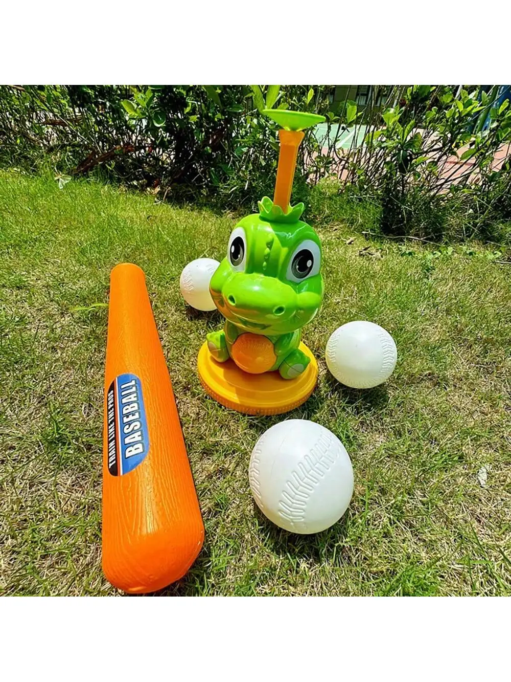 مجموعة آلة رمي الدينو، متعة بيسبول مثيرة لمدة 3 وما فوق، مثالية للعب الداخلي والخارجي، تتضمن آلة، 3 كرات، و #2