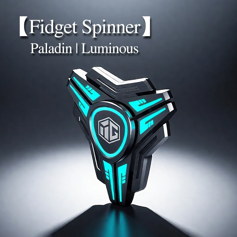 Finger Spinner Toy Anxiety Relief High Speed Metal Gyro Hand Spinner with Smooth Bearings Durable Alloy Light Up Office Desk Toy