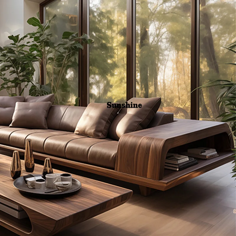 Lounge Multifunctional Living Room Sofa Italian Comfortable Armrest Couples Sofa Design Minimalist Meuble Maison Home Furniture