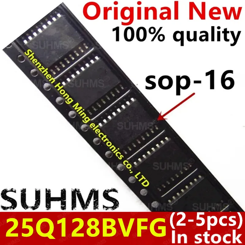 (2-5piece)100% New W25Q128BVFG 25Q128BVFG sop16