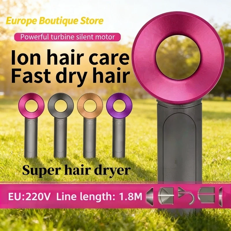 

2026 Professional Hair Dryer Fast Dry Ionic Hair Dryer No Hair Flick 1600W High-Speed Blow Dryer for Salon Home Use