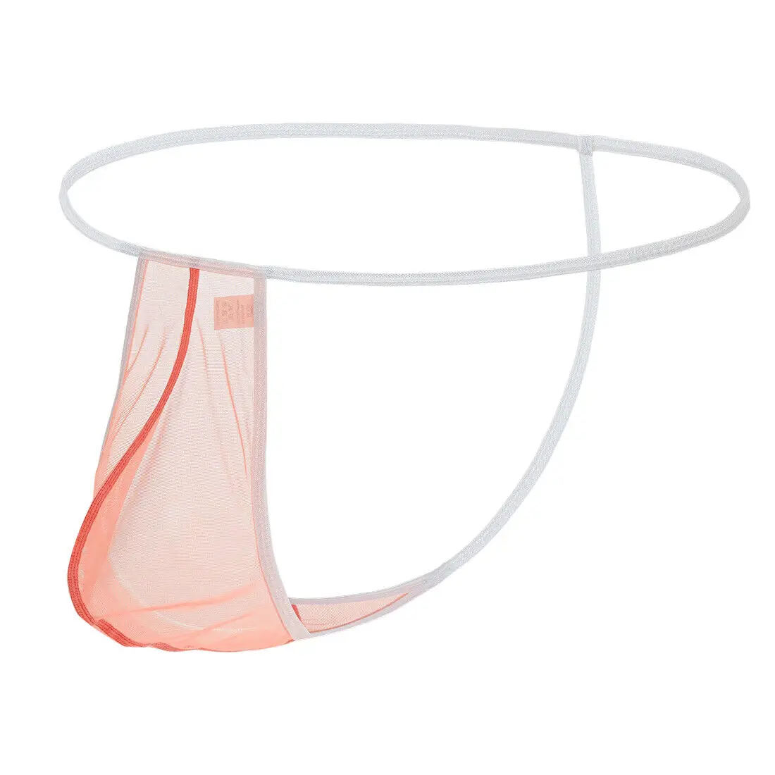 Jinshi Men's Jockstrap Comfortable Thongs Mesh See Through Underwear G-Strings Sexy T-back