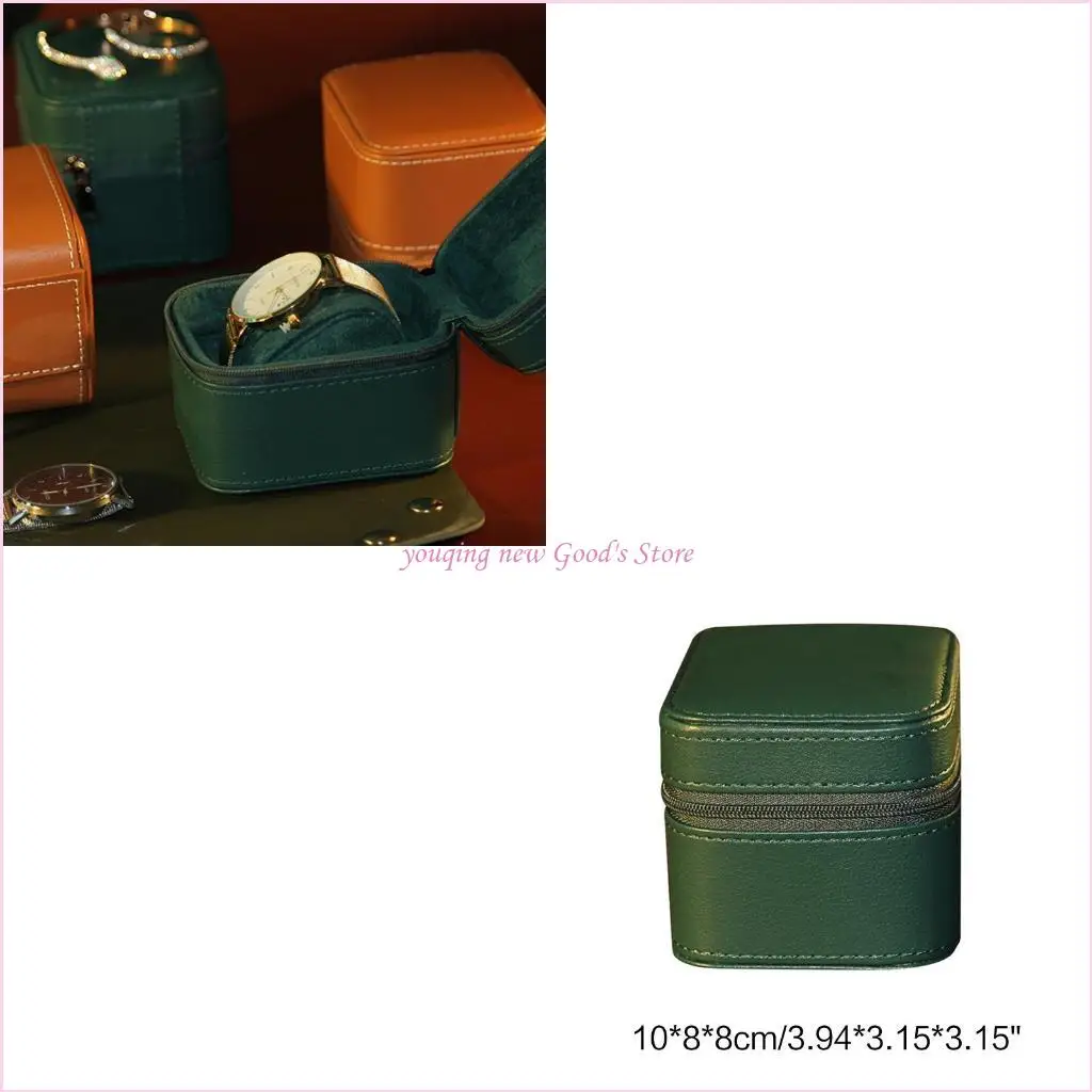 

57QA Watch Box Single Leather Watch Gift Box Wristwatch Watch Storage for Case For Me