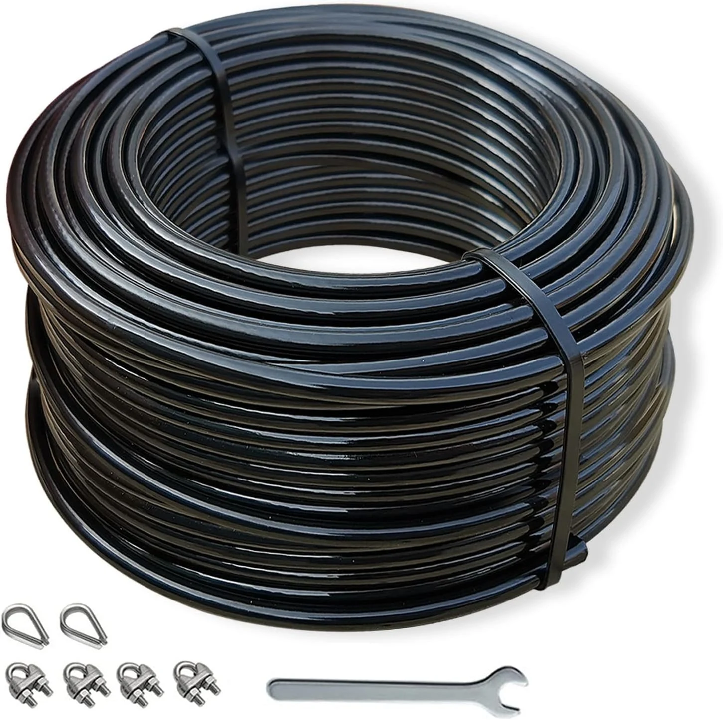 Fitness Special Steel Wire Rope Fitness Pull Down Cable Pulley Machine Attachment Heavy Duty Steel Wire Rope  5/6 Mm Thick