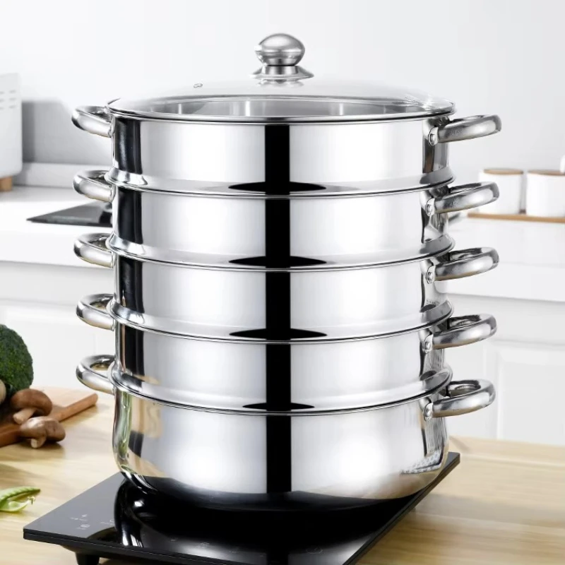 

High quality multi-layer steamer insert cooking pot stainless steel steamer