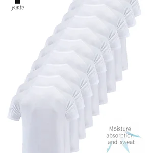 Tàu đổ mồ hôi trắng Ultraleve cho nam giới, khô nhanh, thoáng khí, nhẹ nhàng, cờ vua, tay áo ngắn, thể dục, phòng tập thể dục, chạy, 10 % 10 Cờ vua bán hàng chính T -shirts - №10