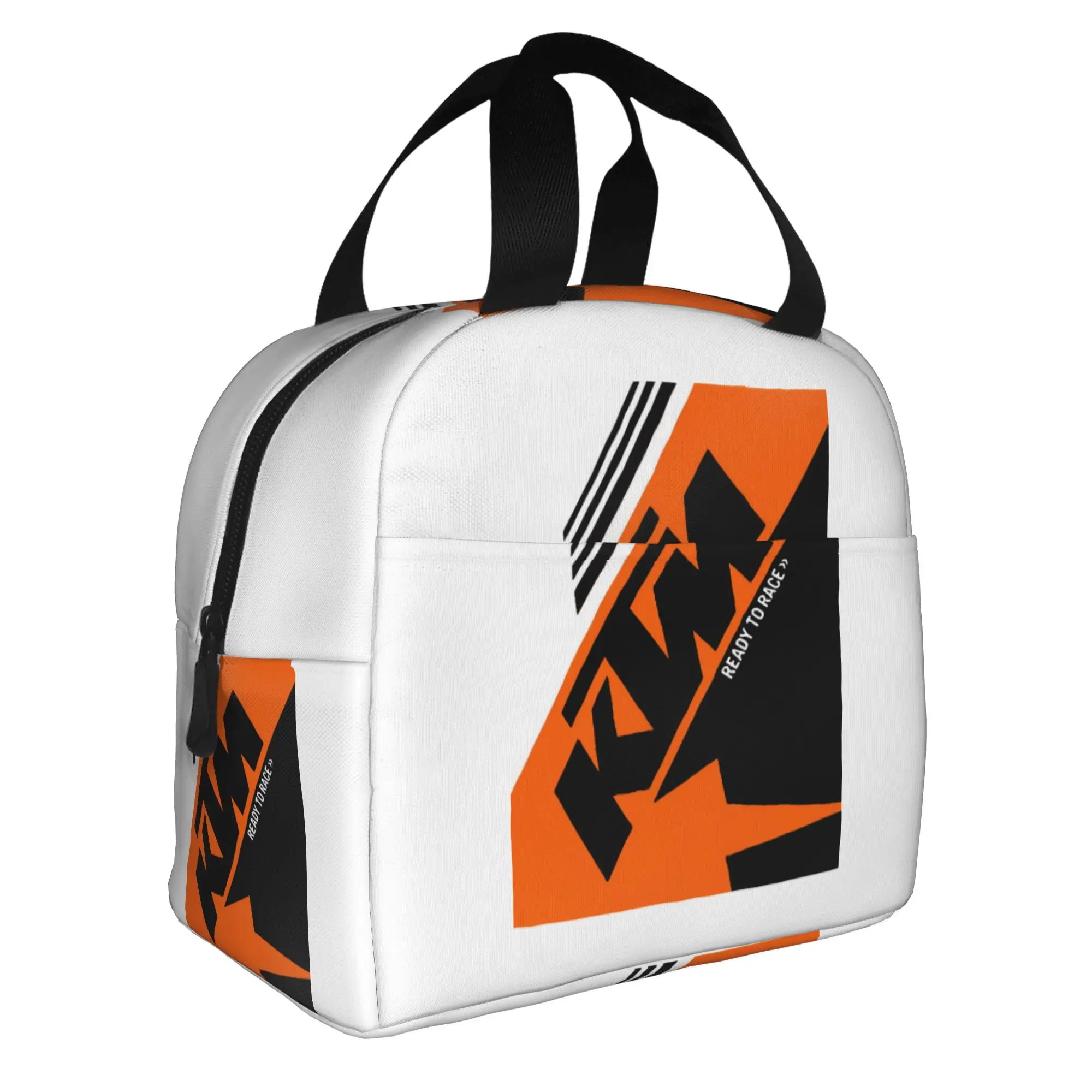 Ready To Race Motocross Resuable Lunch Boxes Motorcycle Rider Racing Sport Thermal Cooler Food Insulated Lunch Bag Office Work