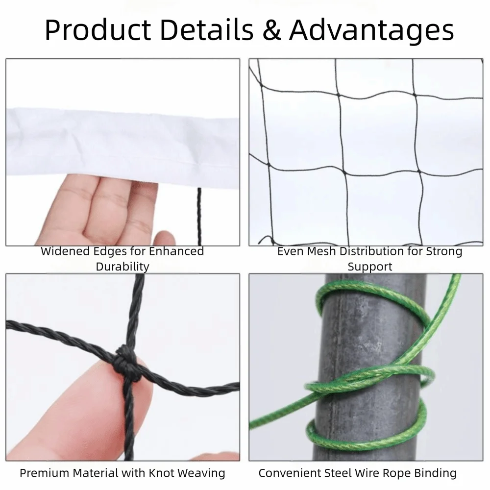 

Standard Size Volleyball Net 9.5*1M Easy Setup Training Volleyball Net Professional Grade Training Gear Volleyball Practice Net