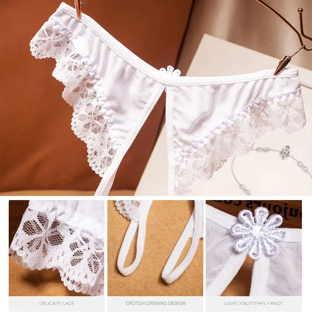 Lencería erótica sexy Tangas Bragas Ropa interior Entrepierna abierta Sin entrepierna
