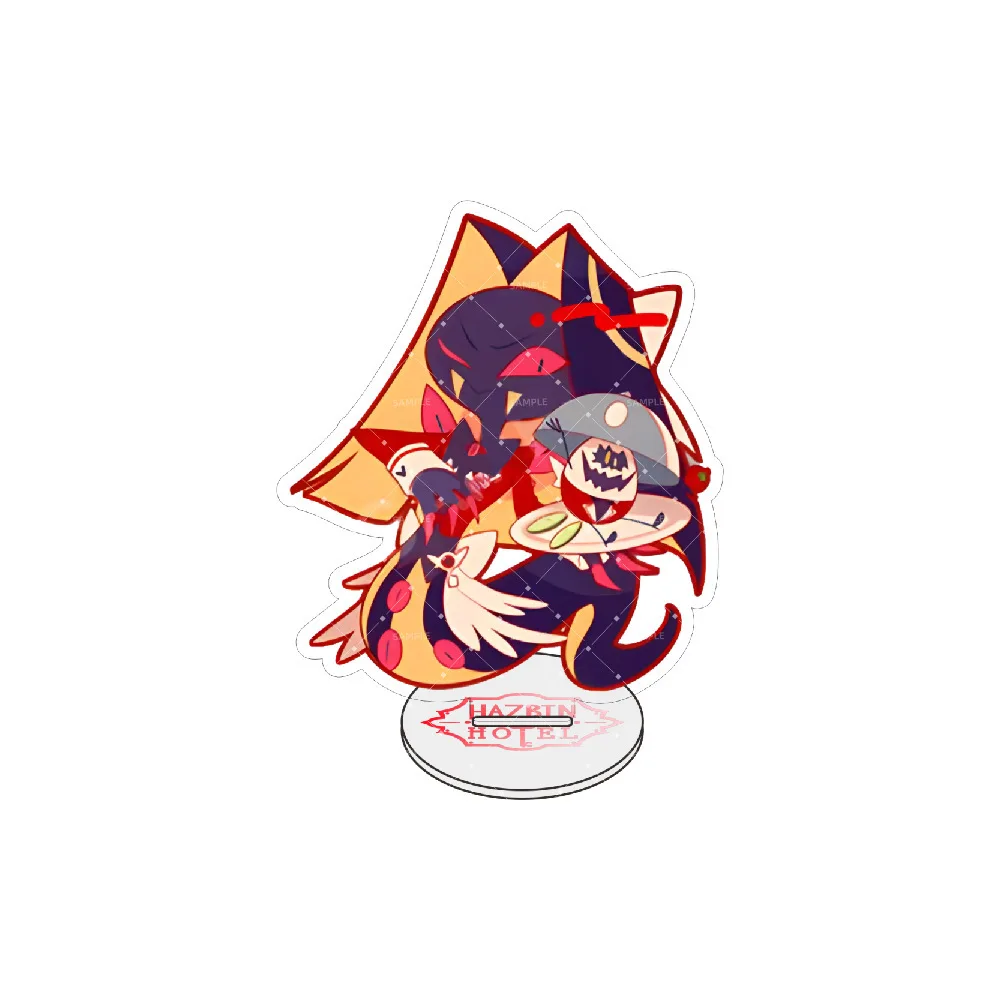 Hazbin Hotel Anime Figur Acryl Stand Alastor Charlie Morningstar Vaggie Engel Staubschale Niffty Spiel Fans Geschenk Ornamente – Detail 9