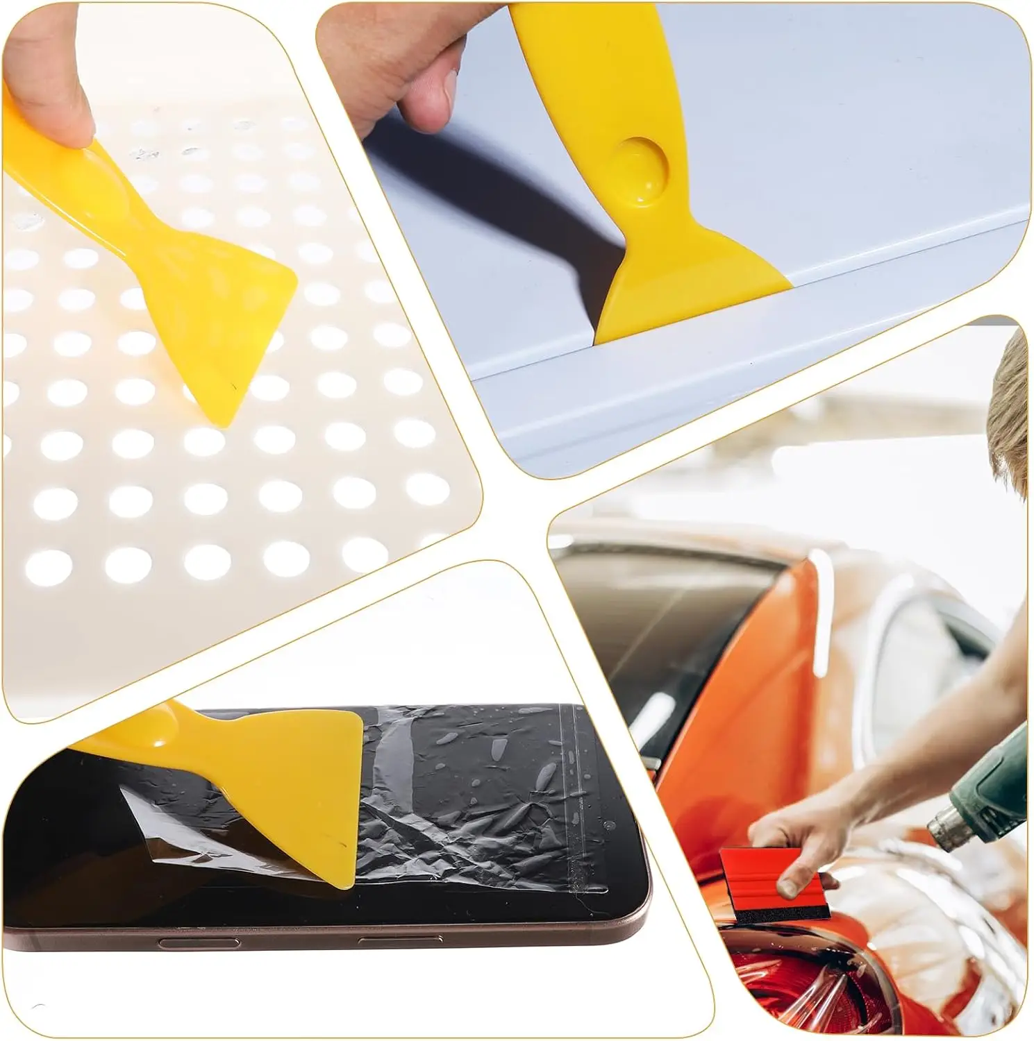 Auto Film Wrapping Tool Kit Fenster Tönung Werkzeuge Vinyl Wrap Filz Rakel Wrap Stick Vinyl Cutter Utility Messer Kunststoff Schaber – Detail 20