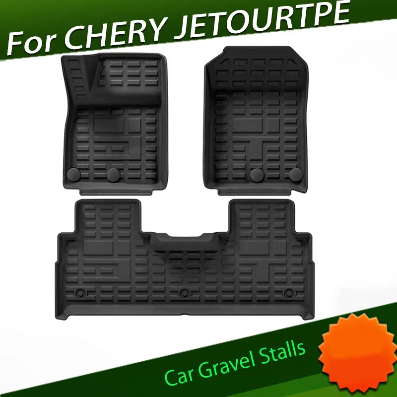 Foot Pad Fit for CHERY JETOURTPE Traveler Double Floor Mat Interior Modification Eco-friendly Waterproof Carpet Tail Box Mat