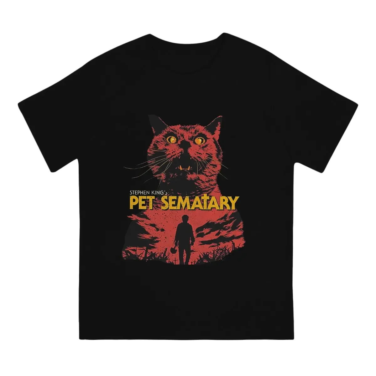 Horror Film T-Shirt Men Pet Sematary Funny Cotton Tees O Neck Short Sleeve T Shirts 6XL Clothing