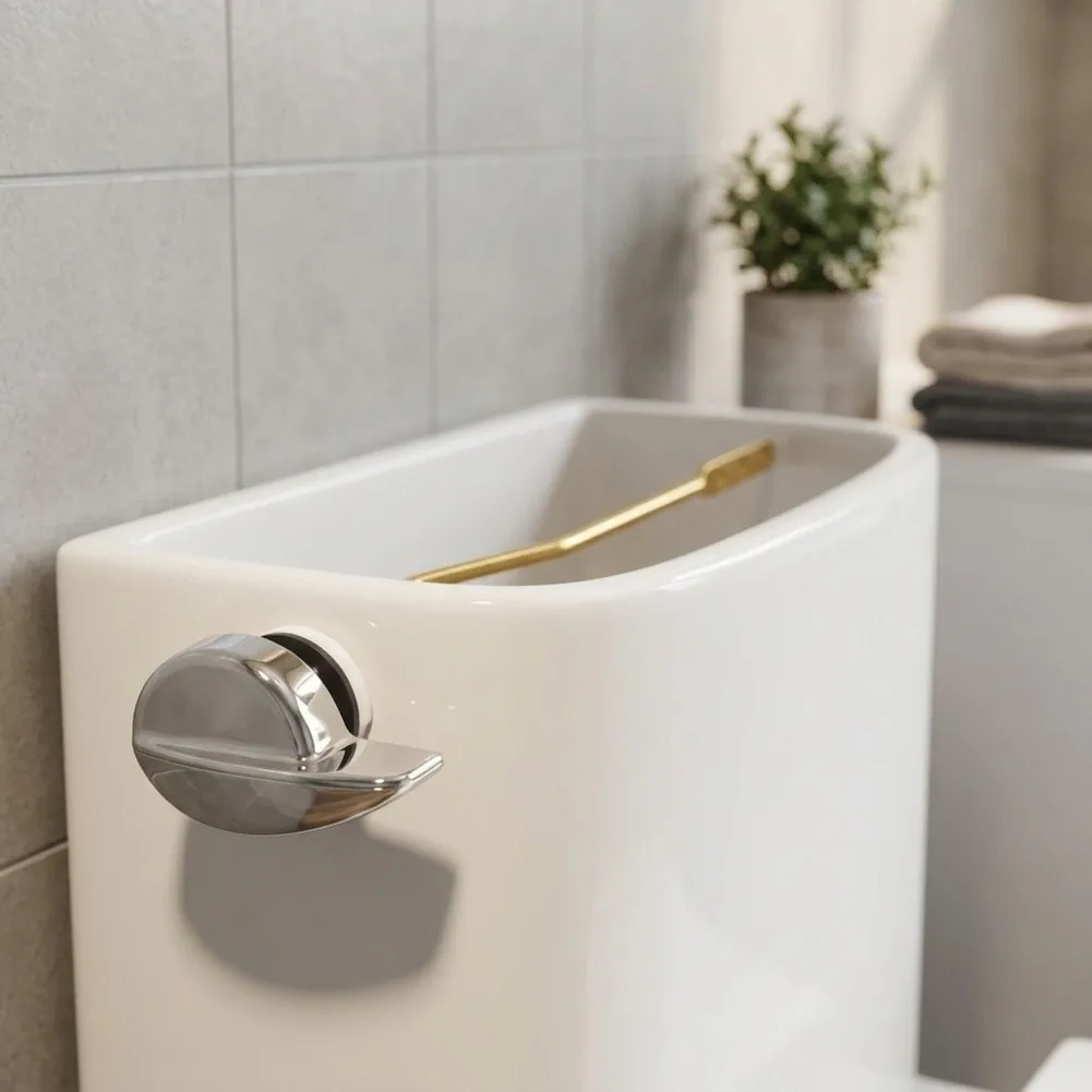 Toilet Flush Lever Replacement Kit Compatible with Conventional Side-Mount Tank Assemblies Reliable Performance