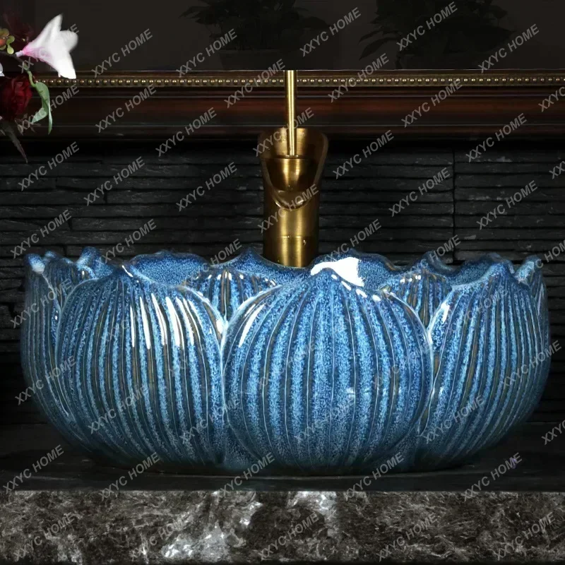 حوض طاولة صغير الحجم لحمام السباحة وحوض غسيل عتيق وحوض منزلي بين المنصات #4