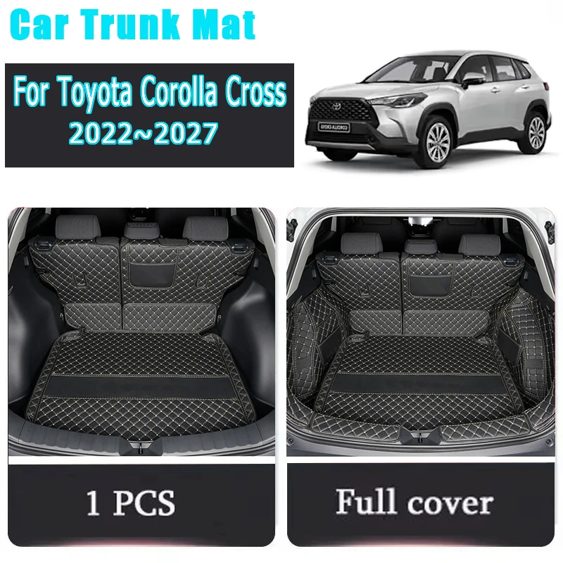 

Car Trunk Mat For Toyota Corolla Cross Frontlander XG10 2022~2027 Fuel Hybrid Version Anti-dirty Pad Cargo Cover Car Accessories