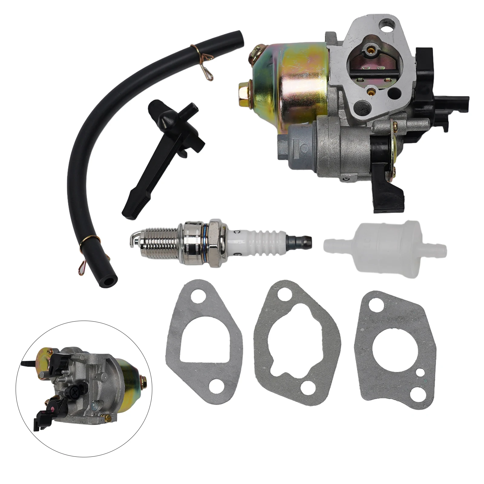 

Запасной карбюратор для двигателей Loncin 5.5, 6.5, 5.6, используемых в снегоуборщиках и виброплитах, с топливными аксессуарами