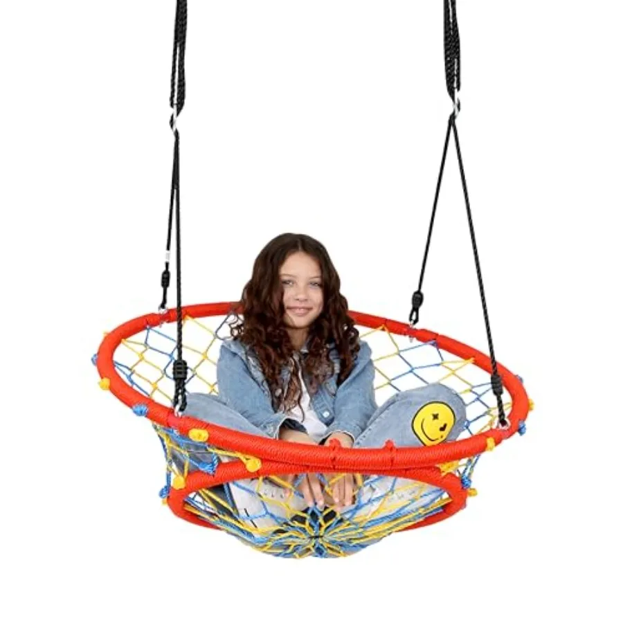 

Весёлые и функциональные качели-паутинка - Подвесные качели-паутинка для дома и улицы - Качели-паутинка для игровой площадки на дереве