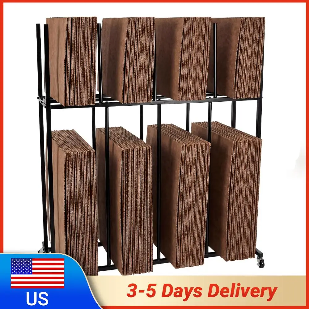 

Двухуровневая стойка для хранения художественных полотен на колесиках, подставка-мольберт для студий, галерей, панно и картин