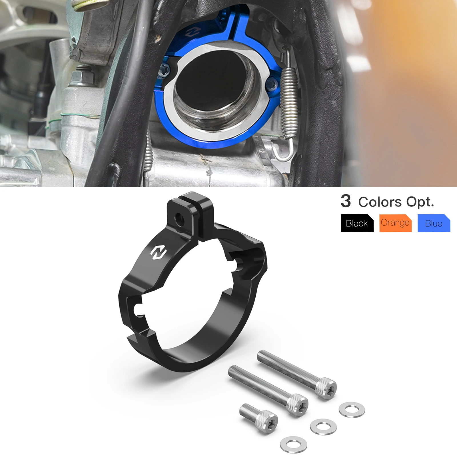NICECNC For Husqvarna TE 300 TE 250 2024-2025 TX 300 2023-2025 Exhaust Flange Clamp Guard For GasGas EC 300 For KTM EXC 300 250