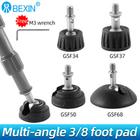 Rubber Camera Monopod Tripod Foot Pad 3/8 Inch Anti Slip Tripod Release Foot Pad For Tripod Monopod Leg