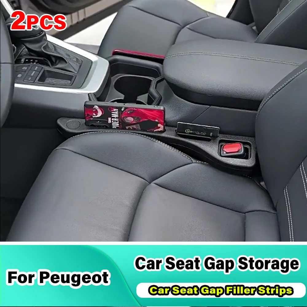 

2PCS Car Seat Gap Filler Side Seam Plug Strip Leak-proof Filling Strip Interior Accessories For Peugeot 4008 107 108 205 301 T9