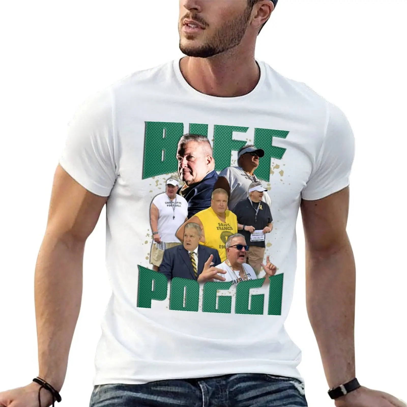 Biff Poggi T-Shirt Abstract Pattern Print Top