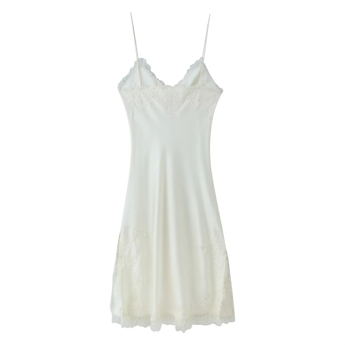 Abito da donna sexy senza maniche in pizzo con scollo all'americana Moda 2025 Nuovo arrivo Abito alla moda per le donne