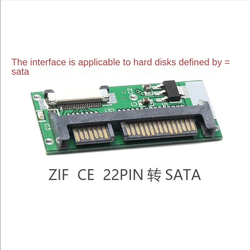 24 pinos zif para o adaptador do conversor de sata de 22 pinos 1.8 polegadas lif a 2.5 polegadas sata 24 pinos conector sata lif adaptador pcb para mac