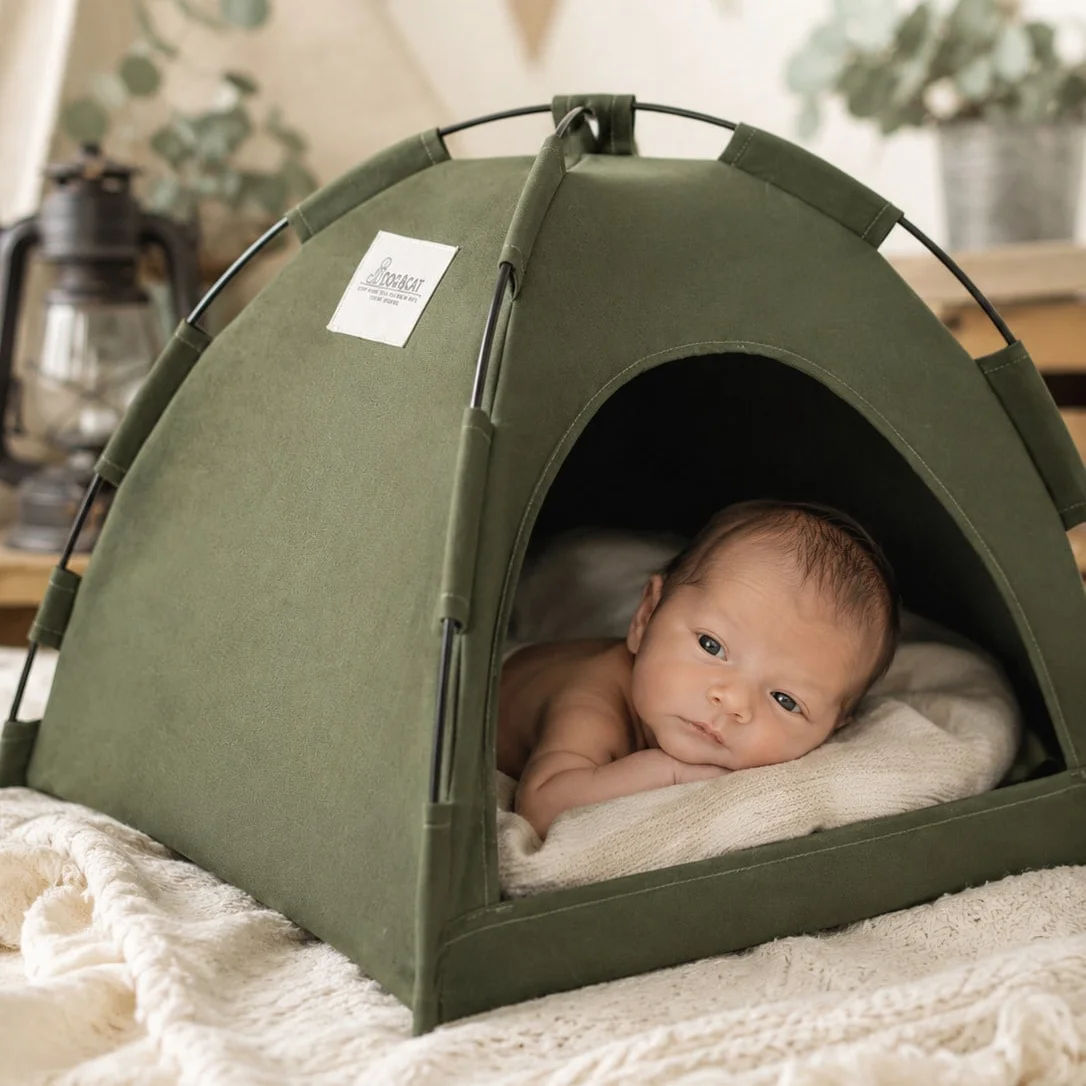 Foldable Newborn Photography Tent Prop for Indoor & Outdoor Baby Photoshoots, Milestone Keepsake, Party Décor & Holiday Gift