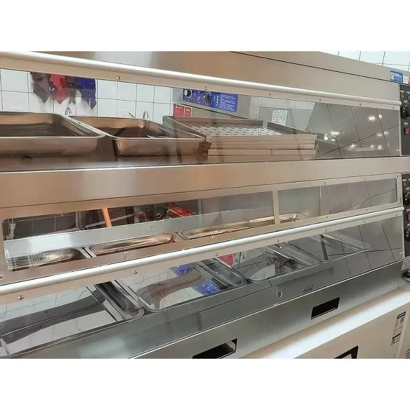 Customized KFC Style Hot Buffet Electric Heating Food Pot Warmer Display Case Showcase Counter Set Equipment Hot Sale