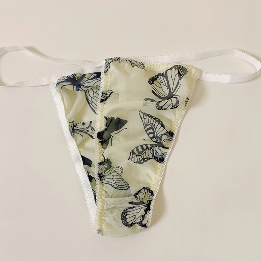 

New Summer Comfort Men Briefs Panties Sexy Thong Pouch Pouch Panties Transparent Underwear Breathable Comfortable