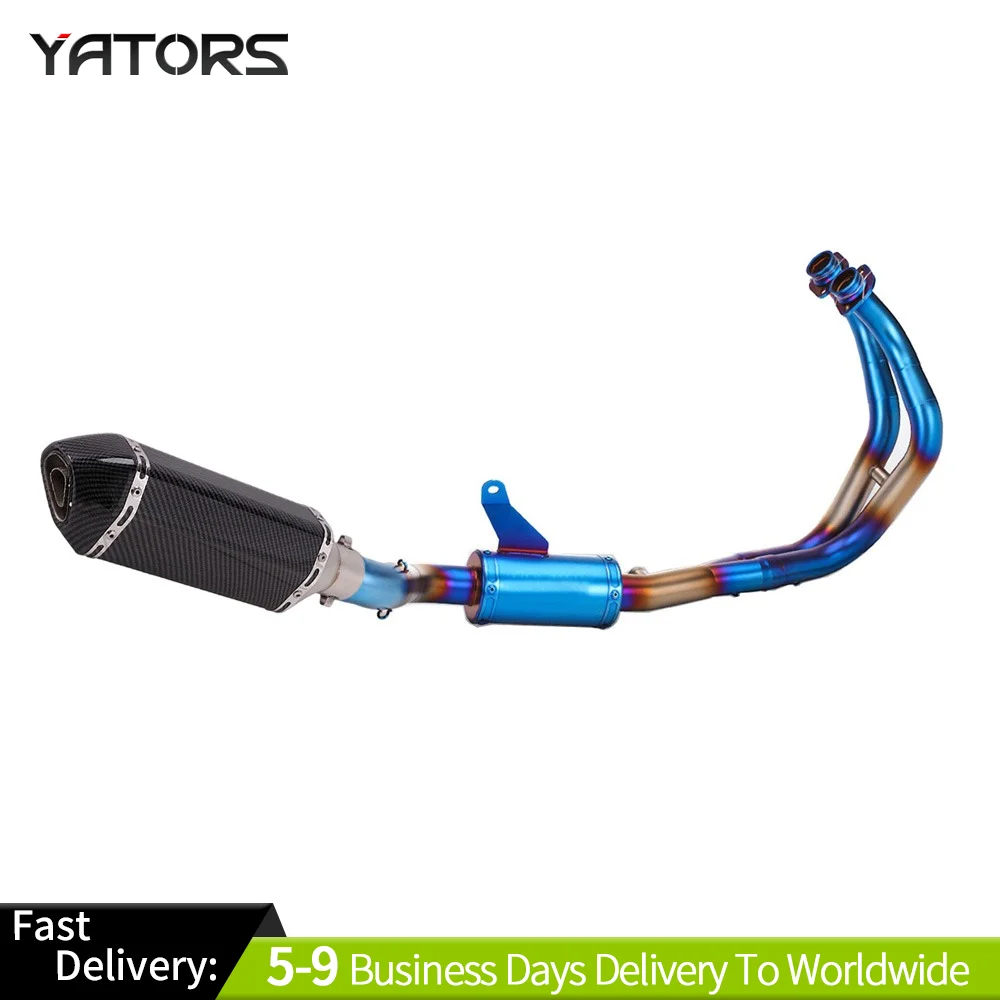 

For Yamaha MT-07 FZ07 Exhaust Pipe Slip-on 51mm Muffler System Front Link Pipe Exhaust Systems Exhausts Pipes