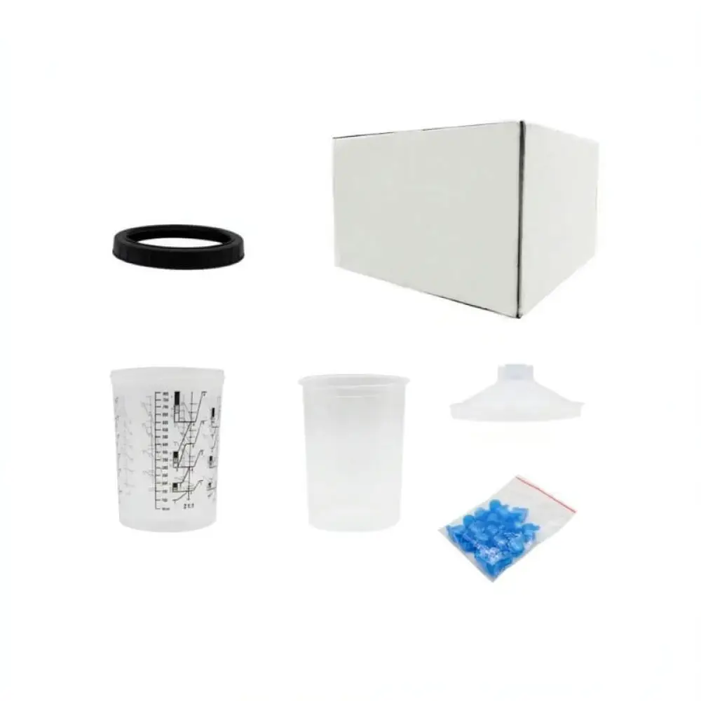 Disposable Paint Pot System For Air Applicator Tool Automotive Coating Accessory Quick Change Mixing Cup Kit Set