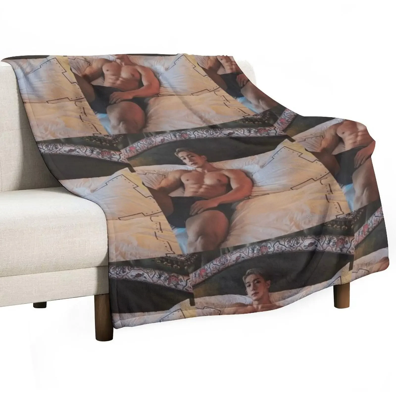 Sexy Wonho monsta x Throw Blanket Tourist Sofa Quilt Blankets