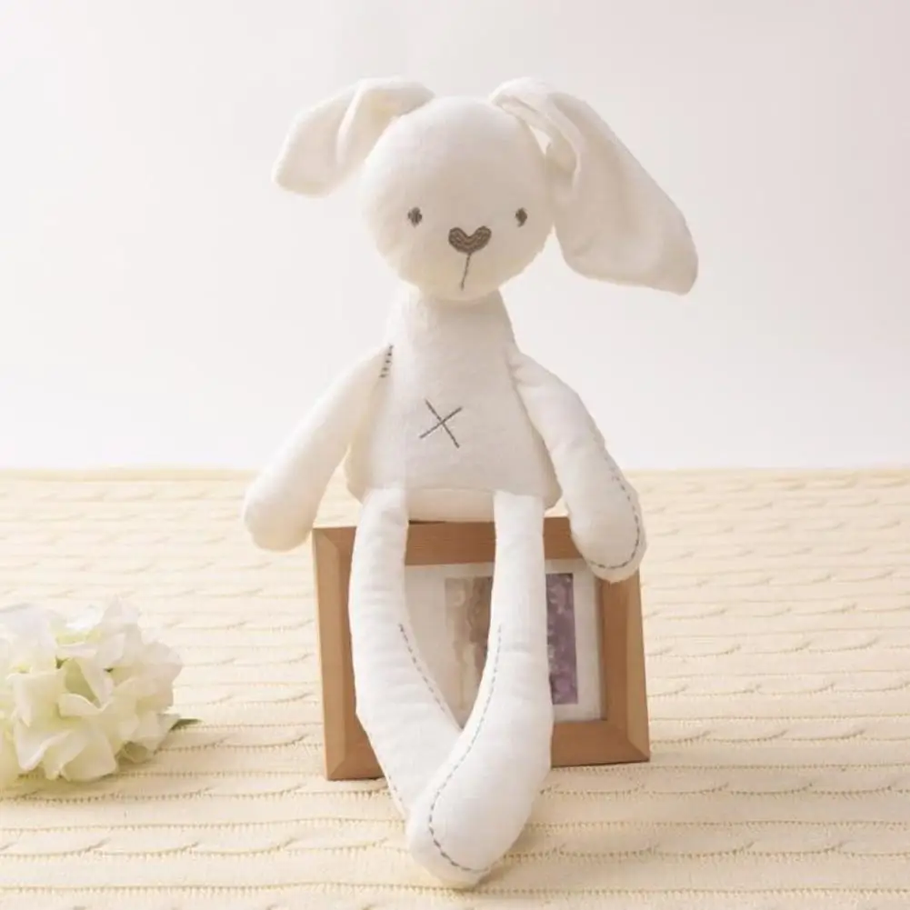 Cute Cartoon Plush Cloth Rabbit Doll Baby Stroller Sleeping Partners Crib Tent Decor Ornaments Kids Toys Birthday Gift