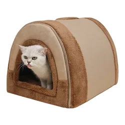 winter Dog Kennel Warm Dog House Mat Detachable Washable Dogs Bed Nest Deep Sleep Tent for Medium Large Dogs House dog Supplies