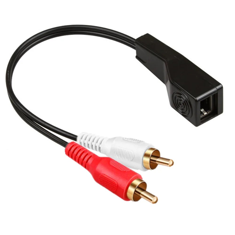 RJ45 Female to DC3.5mm Male RJ45 Female to 2RCA Male Tape Expander Plus Network Cable to Extend The Audio Cable for 305M 0.3M