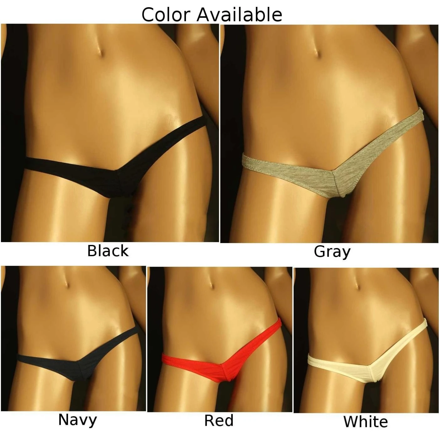 Men Women Sexy Briefs Underwear Panties Cotton Lingerie Panties Stretch Low Rise Thong Breathable Bikini Pleated Seamless