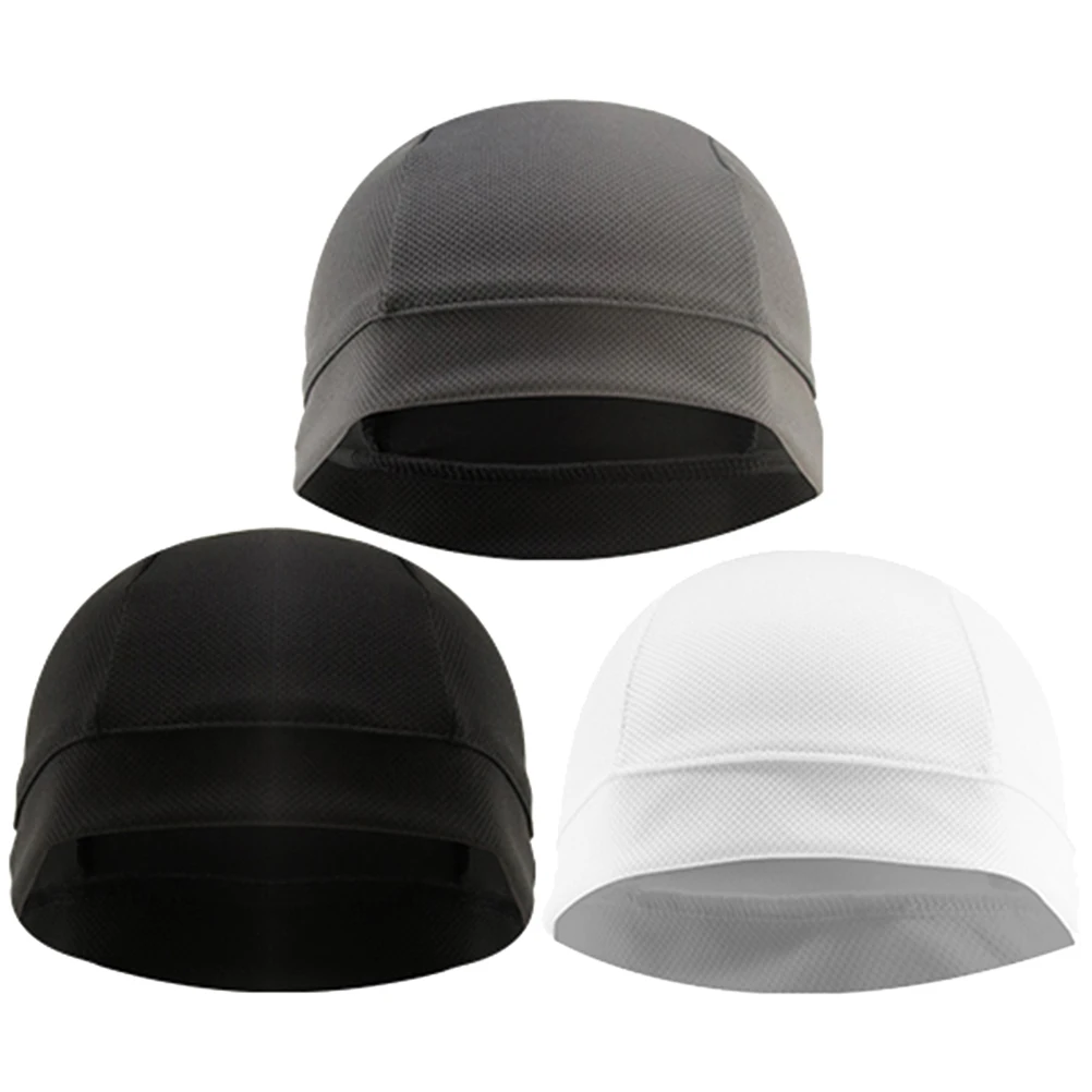

3 Pcs Quick Dry Liner Inner Cap for Cycling Riding Sports Men Hats UV Protection Wind Resistant Breathable Stretchy
