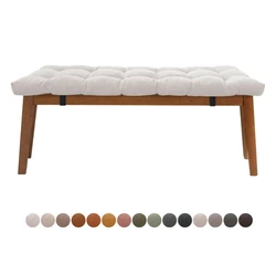 Corduroy Bench Cushion With Buckles Bay Window Seating Pad Long Mattress Chair Seat Pad Decorative Garden Cojines Pads Swings