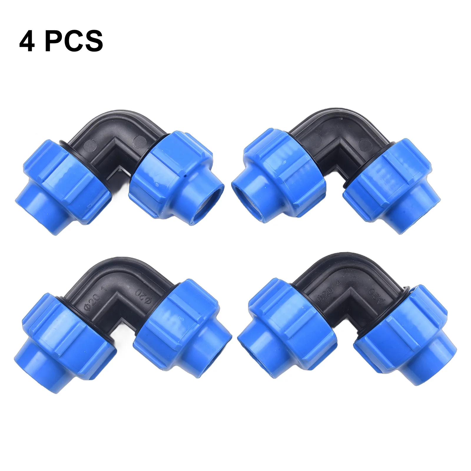 4pcs PVC PE Tube Elbow Connector 20/25/32mm Tee Elbow Reducing Quick Coupling Home Aquarium Water Supply Plumb Accessories