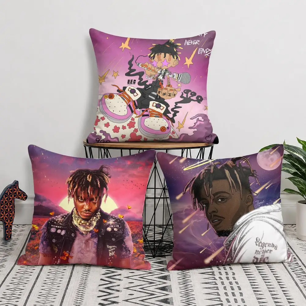 Cushion Cover Double-Sided Plush Sofa Cushion Covers Organic Breathable Invisible Zipper J-Juice The Party Never Ends W-WRLD